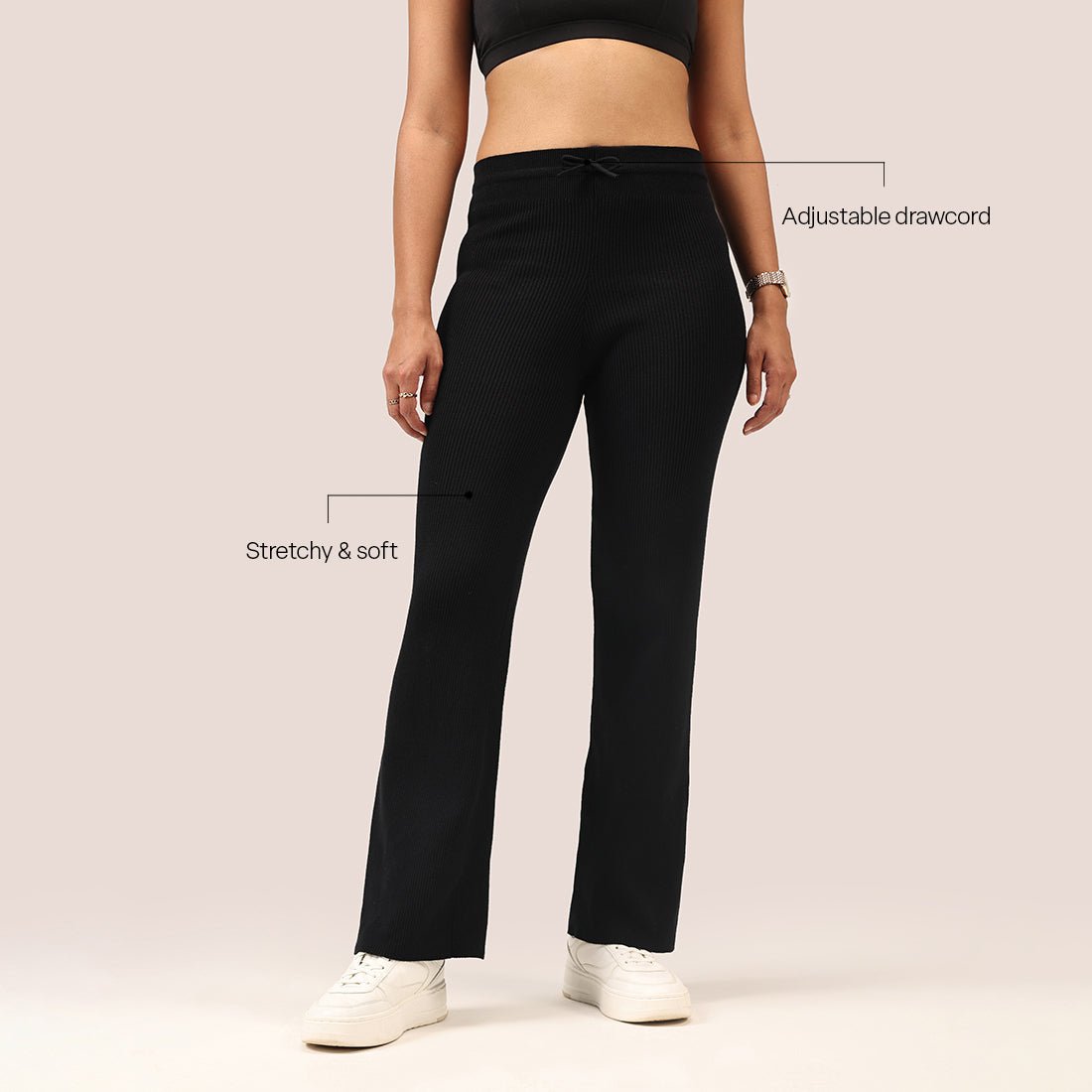 All Day Cotton Ribbed Pants - BlissClub