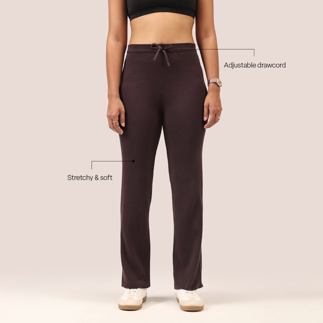 All Day Cotton Ribbed Pants - BlissClub