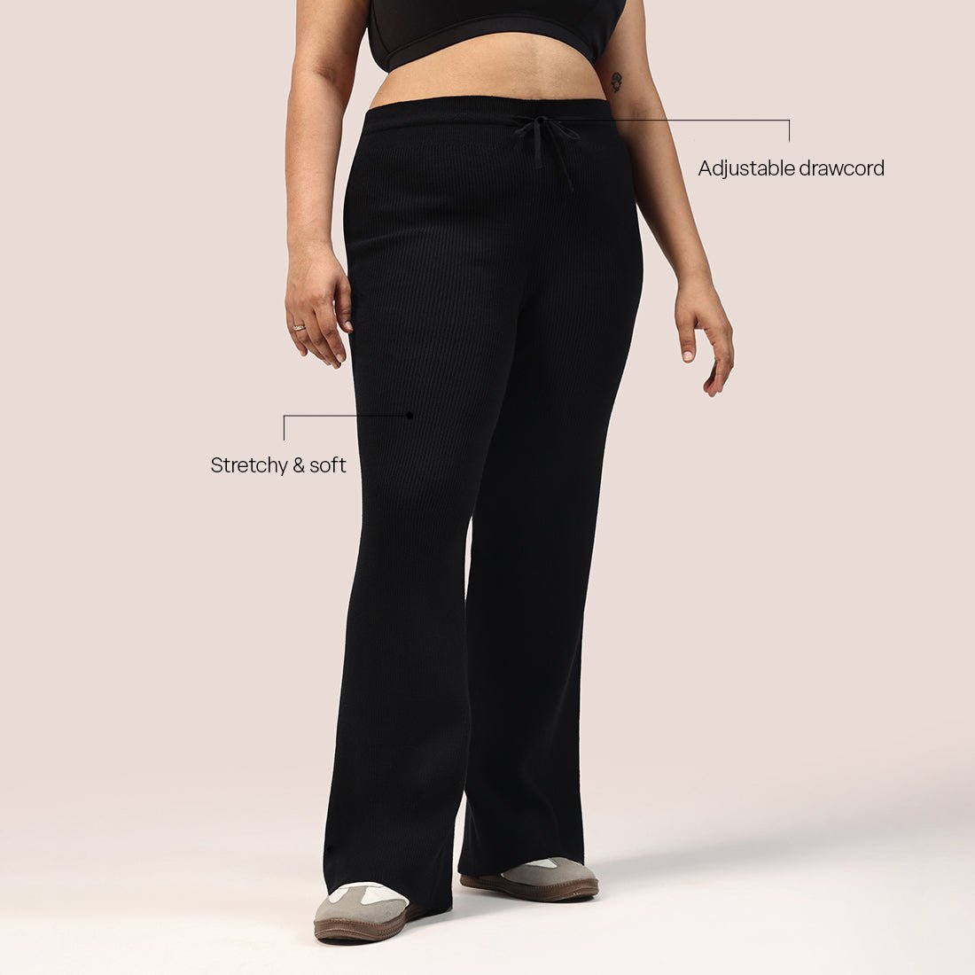 All Day Cotton Ribbed Pants - BlissClub