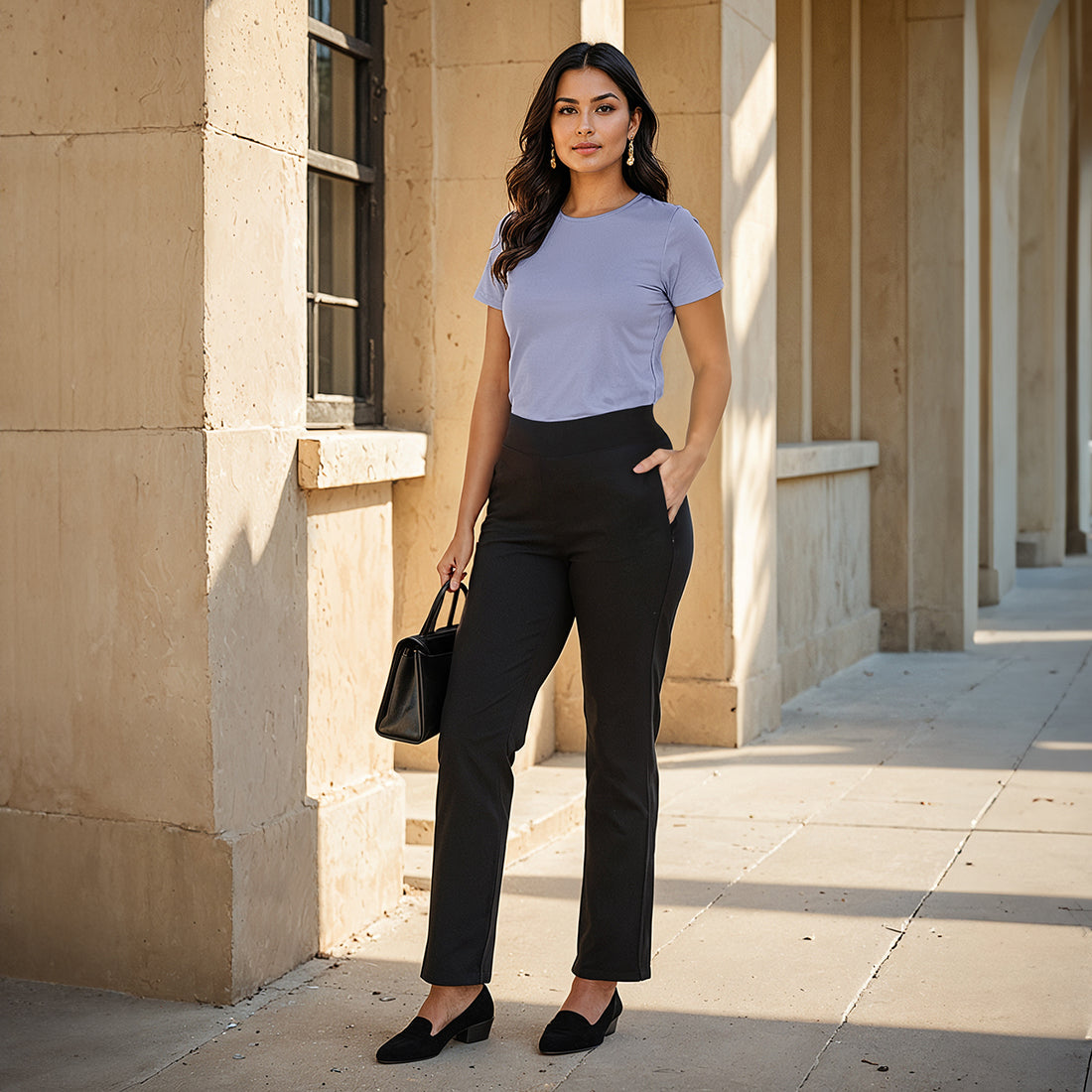 AM:PM Cotton Straight Pants