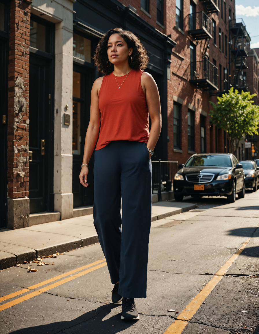 AM:PM Cotton Wide Legged Pants Tall