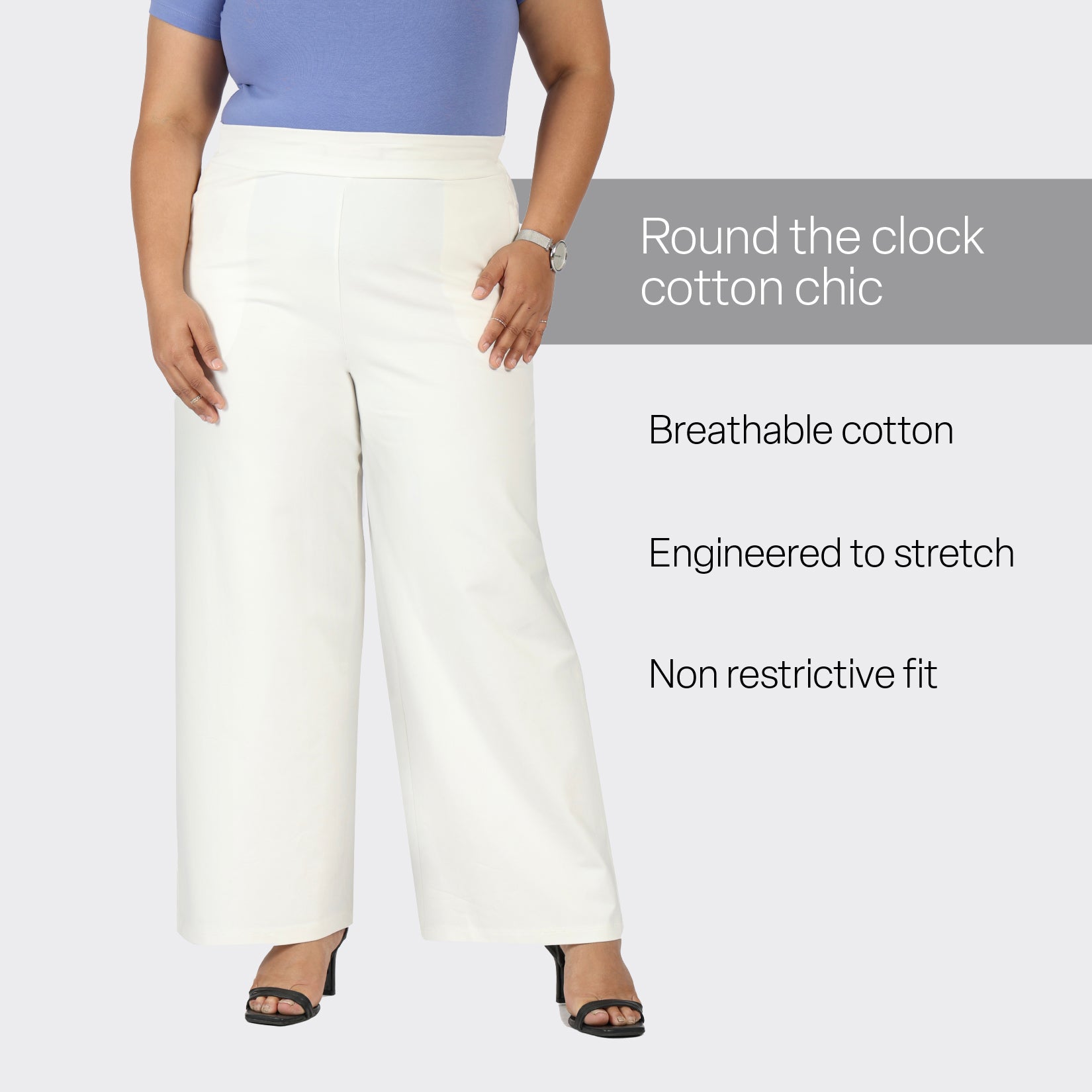 The AM:PM Cotton Wide Legged Pants
