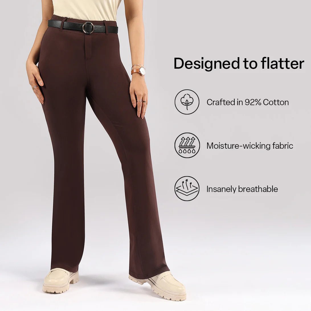 AM:PM Air Flare Trousers - Cotton Tall - BlissClub