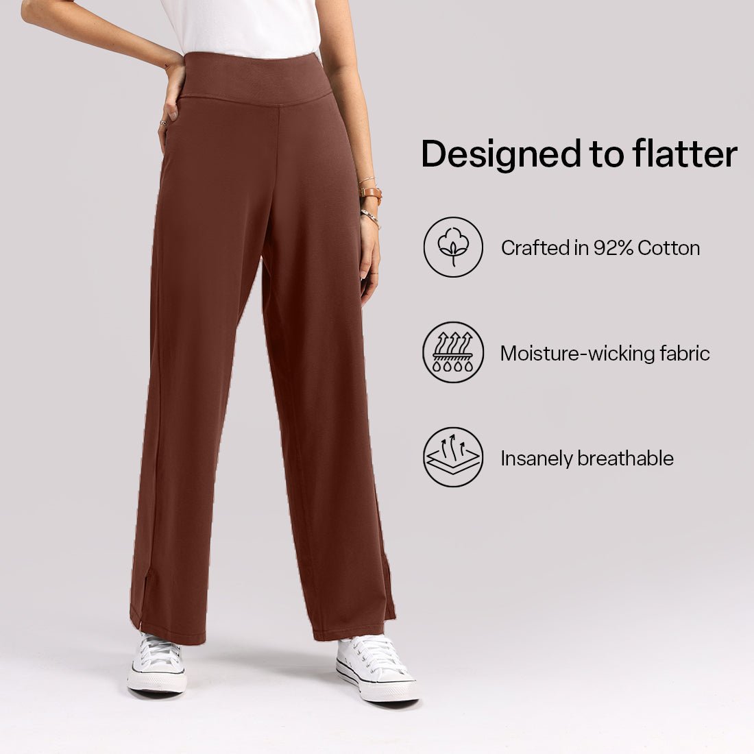 AM:PM Air Wide Trousers - Cotton Tall - BlissClub