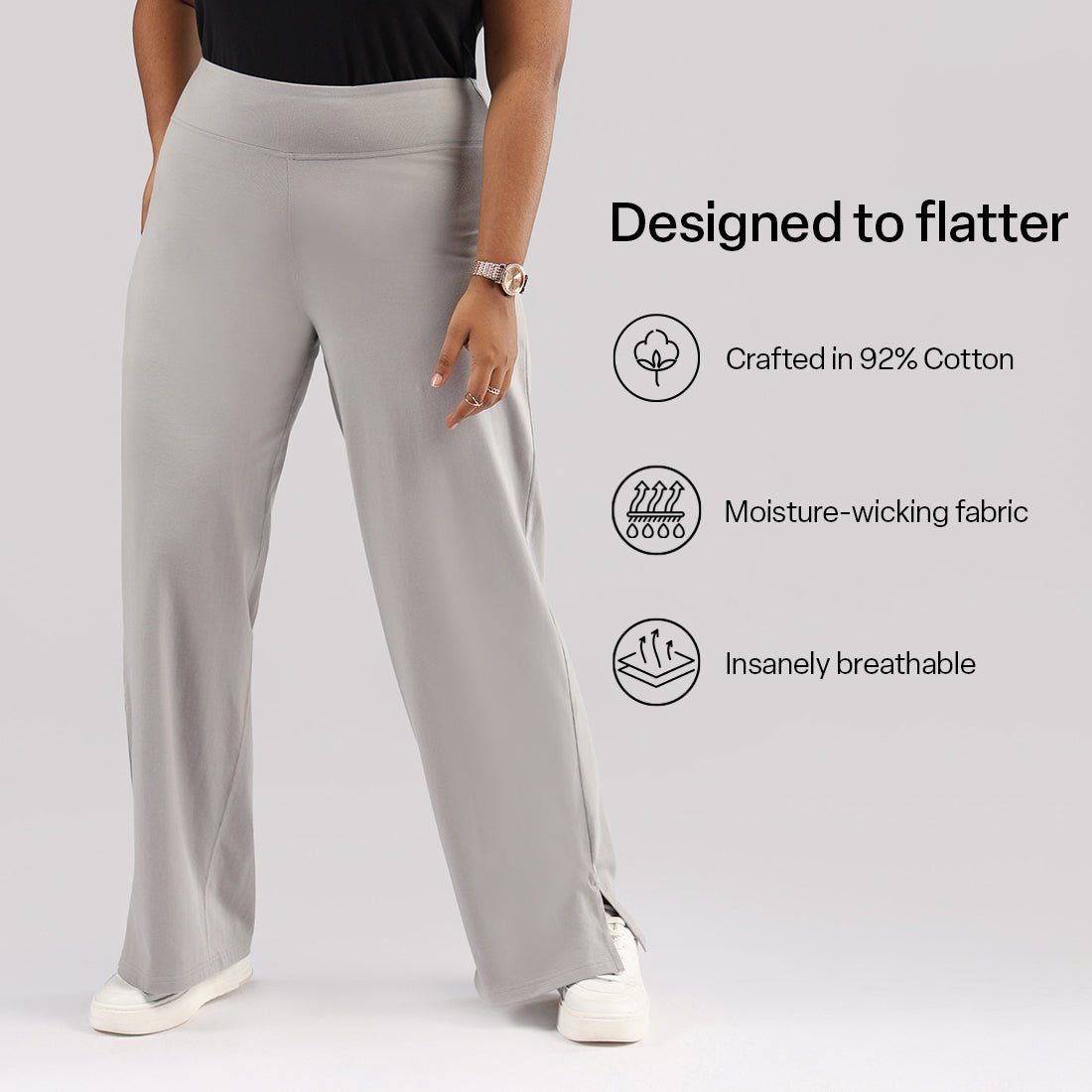 AM:PM Air Wide Trousers - Cotton Tall - BlissClub