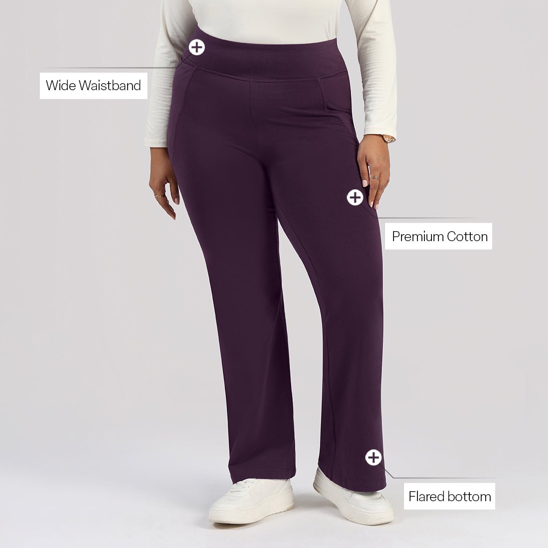 AM:PM Cotton Flare Pants - BlissClub