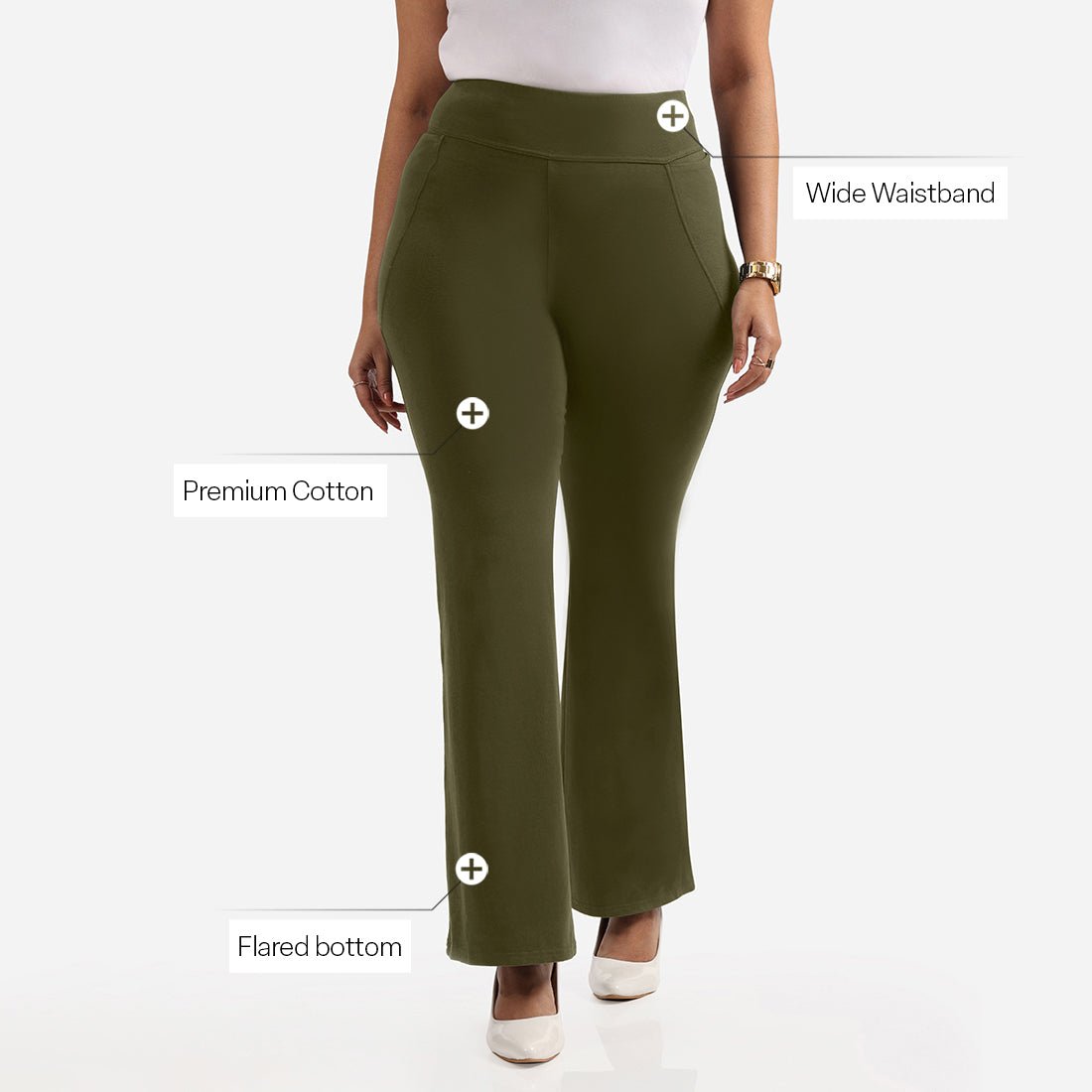 AM:PM Cotton Flare Pants - BlissClub