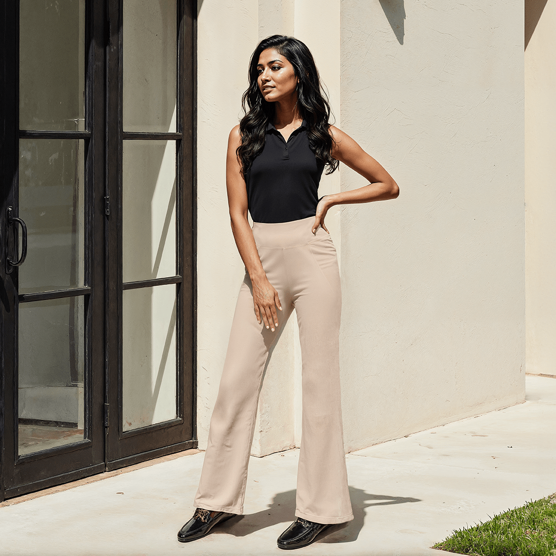 AM:PM Cotton Flare Pants - BlissClub