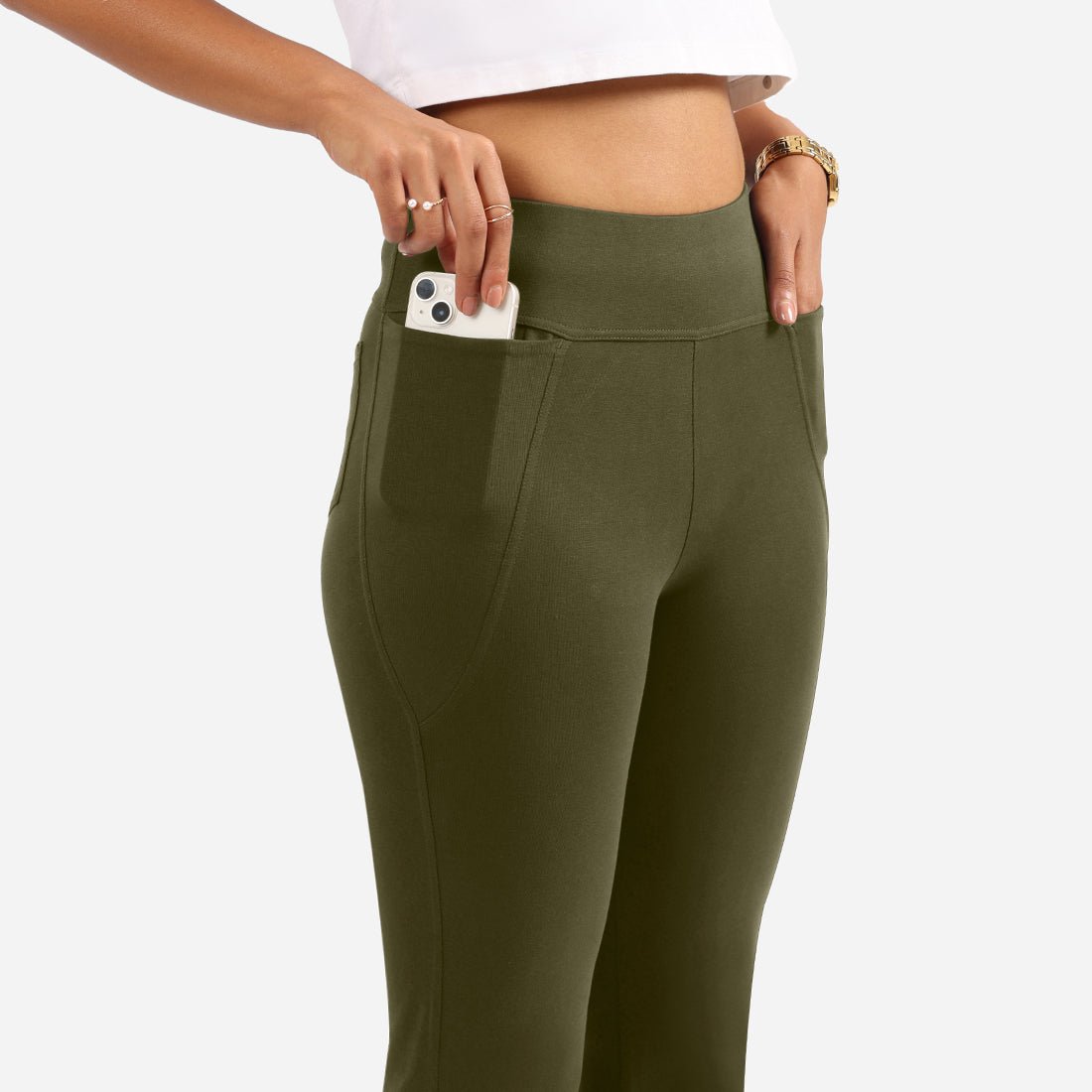 AM:PM Cotton Flare Pants - BlissClub