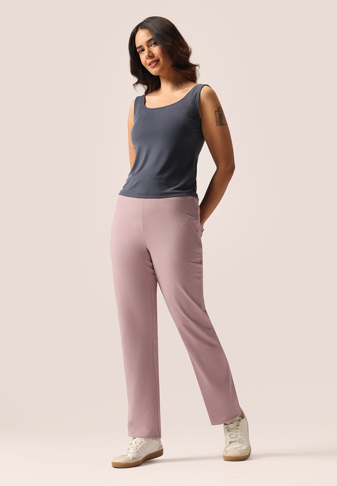 AM:PM Cotton Straight Pants - BlissClub