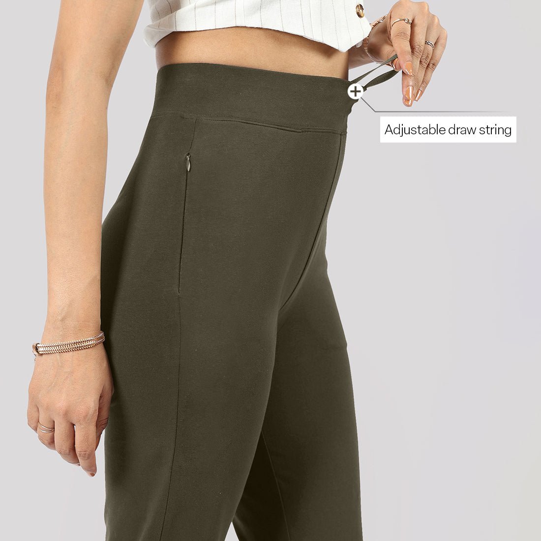 AM:PM Cotton Straight Pants - BlissClub