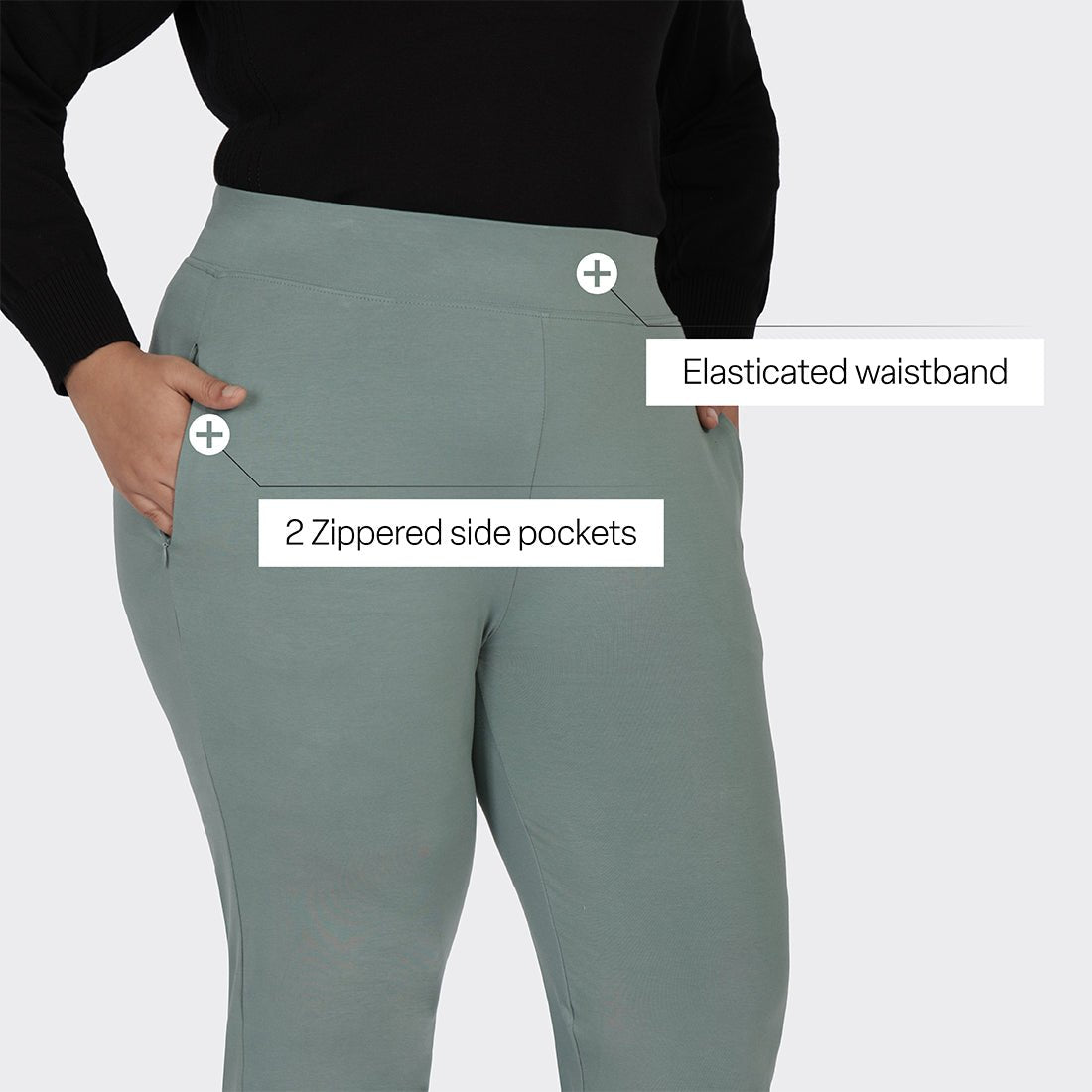 AM:PM Cotton Straight Pants - BlissClub