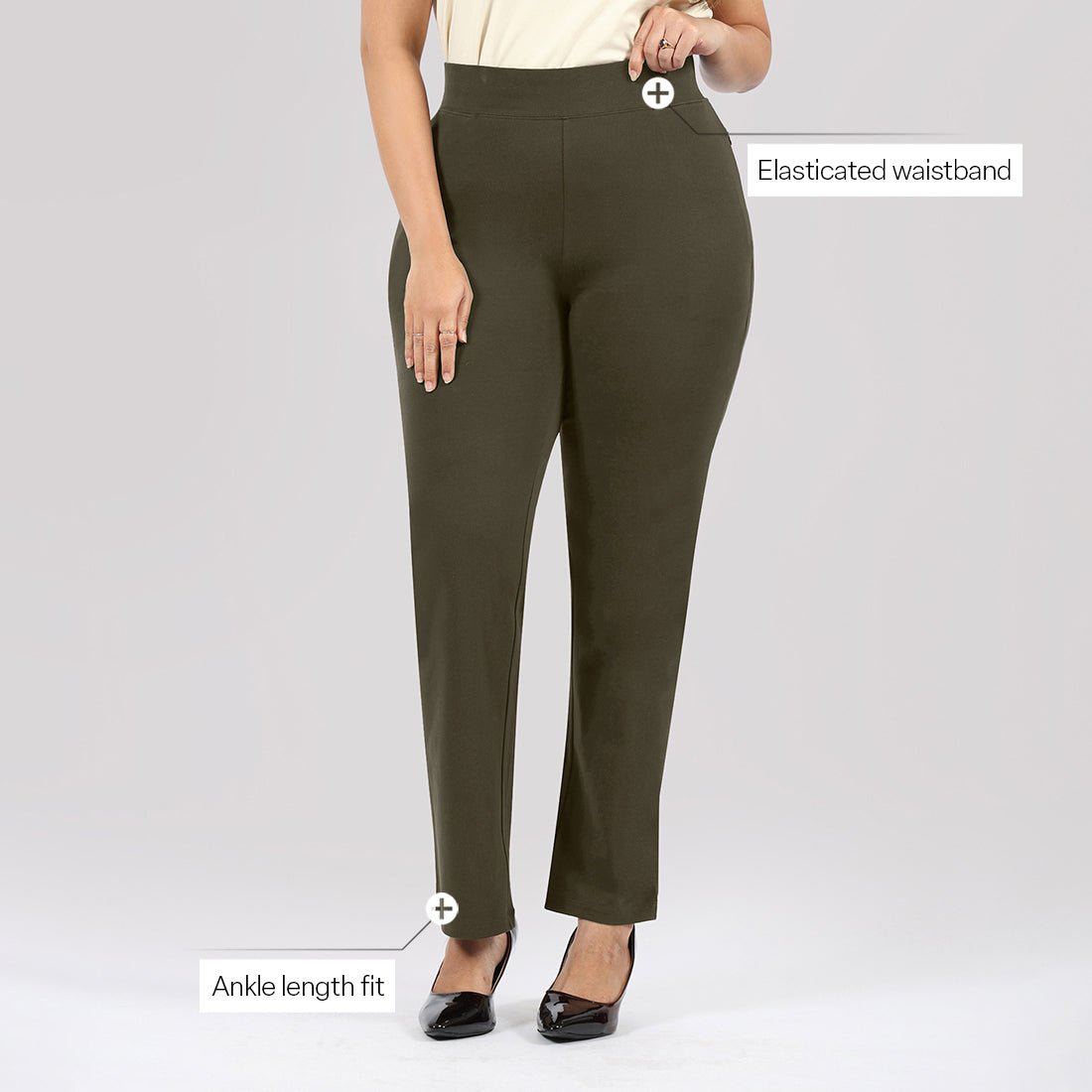 AM:PM Cotton Straight Pants - BlissClub