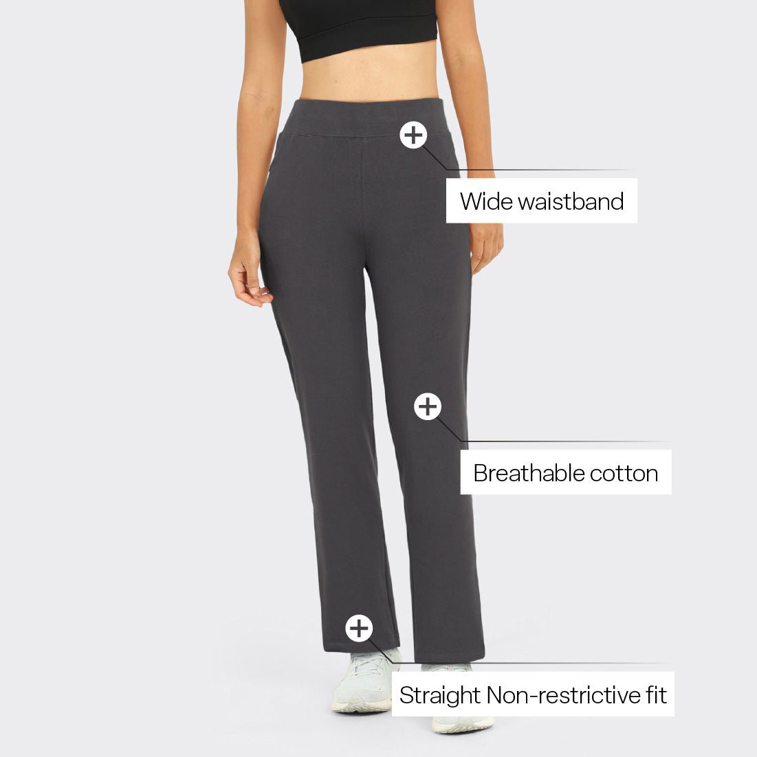 AM:PM Cotton Straight Pants - BlissClub