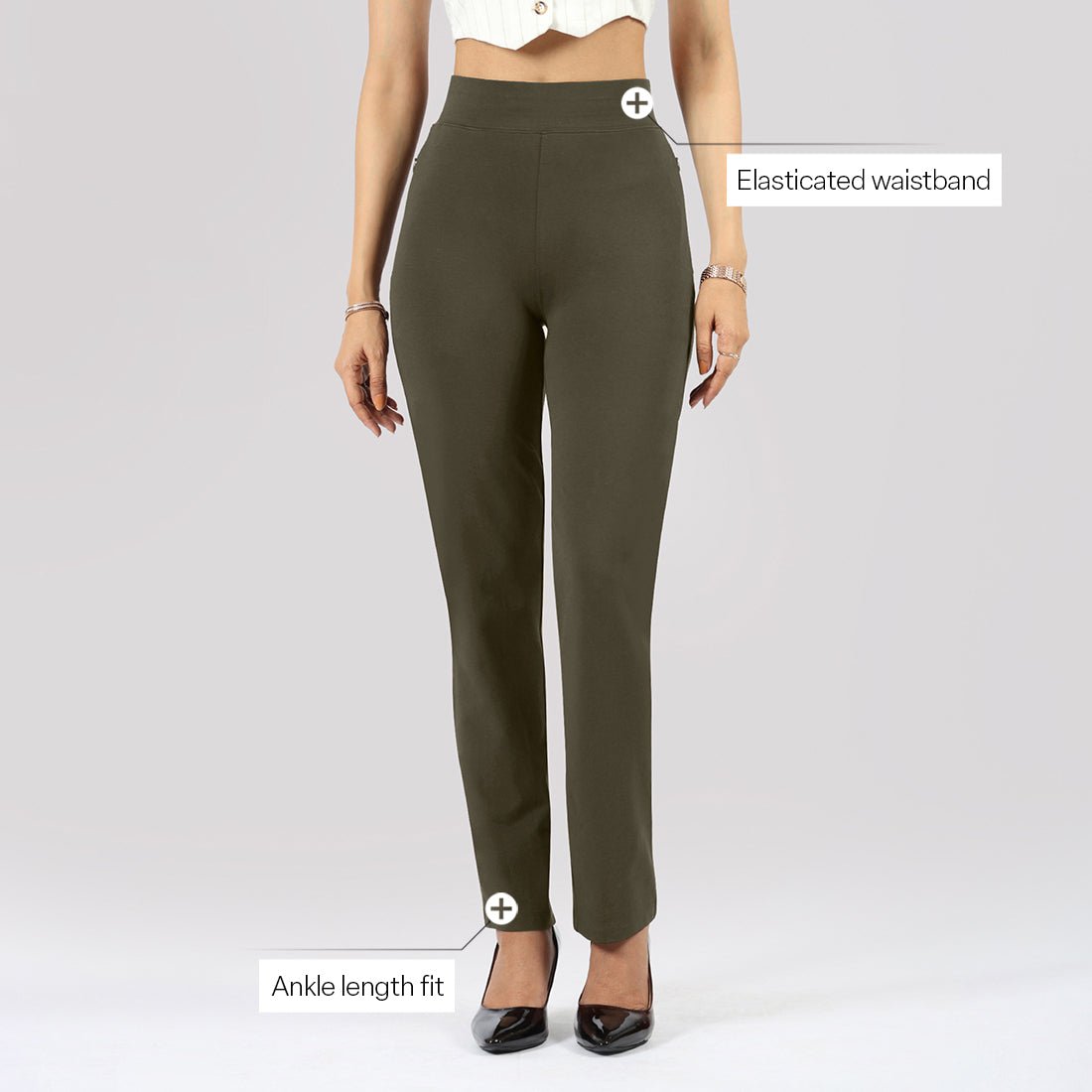 AM:PM Cotton Straight Pants - BlissClub