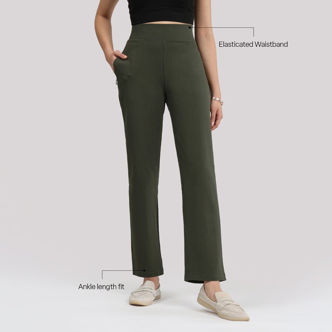 AM:PM Cotton Straight Pants Tall - BlissClub