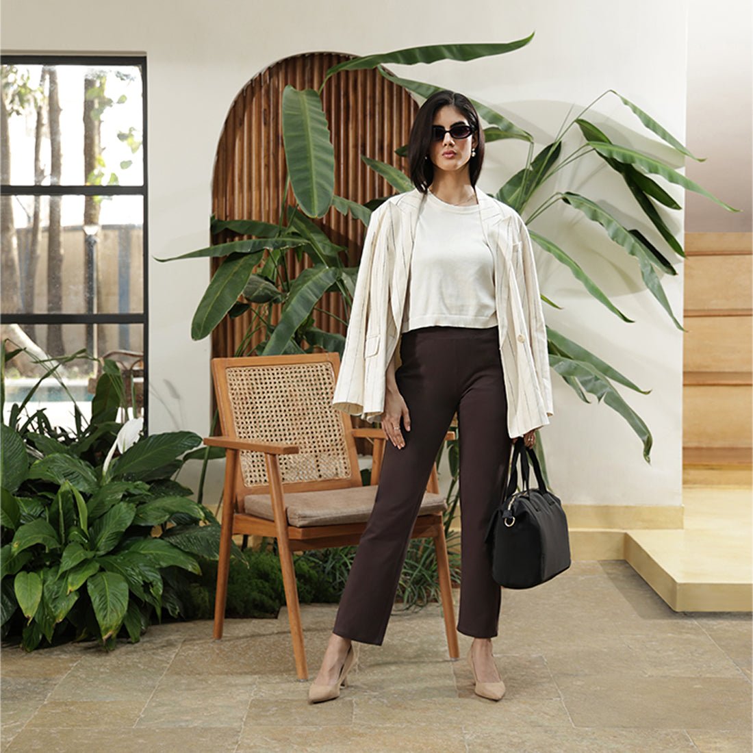 AM:PM Cotton Straight Pants Tall - BlissClub