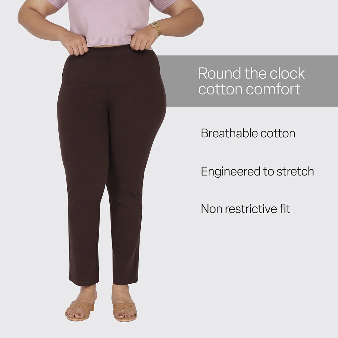 AM:PM Cotton Straight Pants Tall - BlissClub