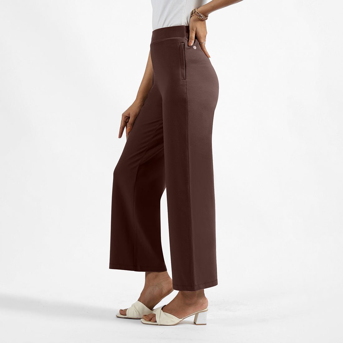 AM:PM Cotton Wide Legged Pants - BlissClub