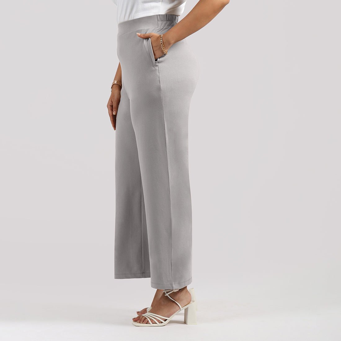 AM:PM Cotton Wide Legged Pants - BlissClub
