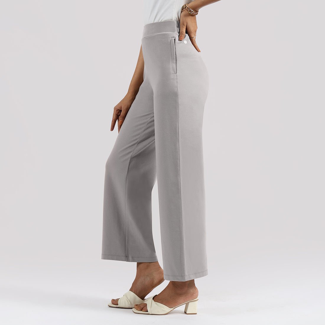 AM:PM Cotton Wide Legged Pants - BlissClub