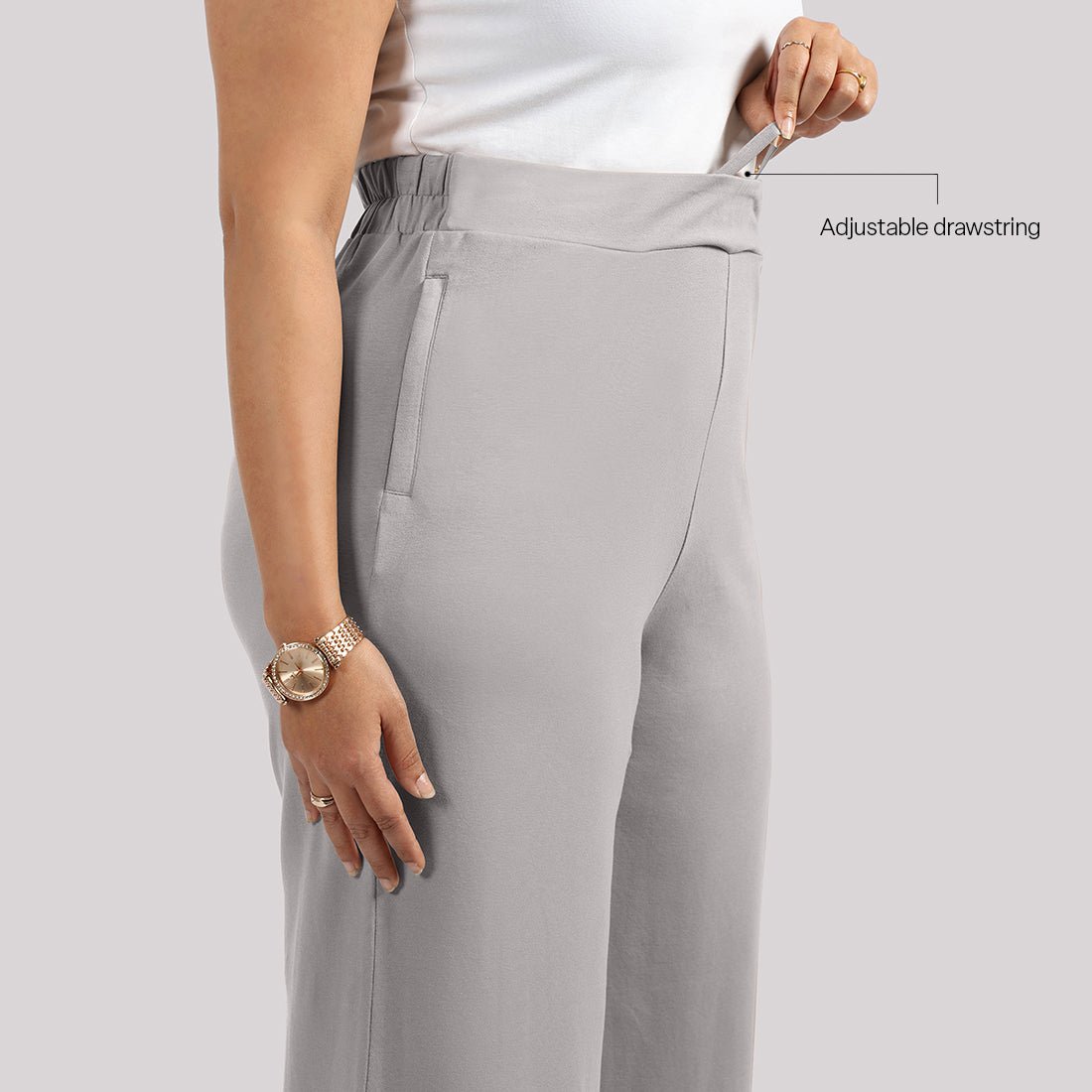 AM:PM Cotton Wide Legged Pants - BlissClub
