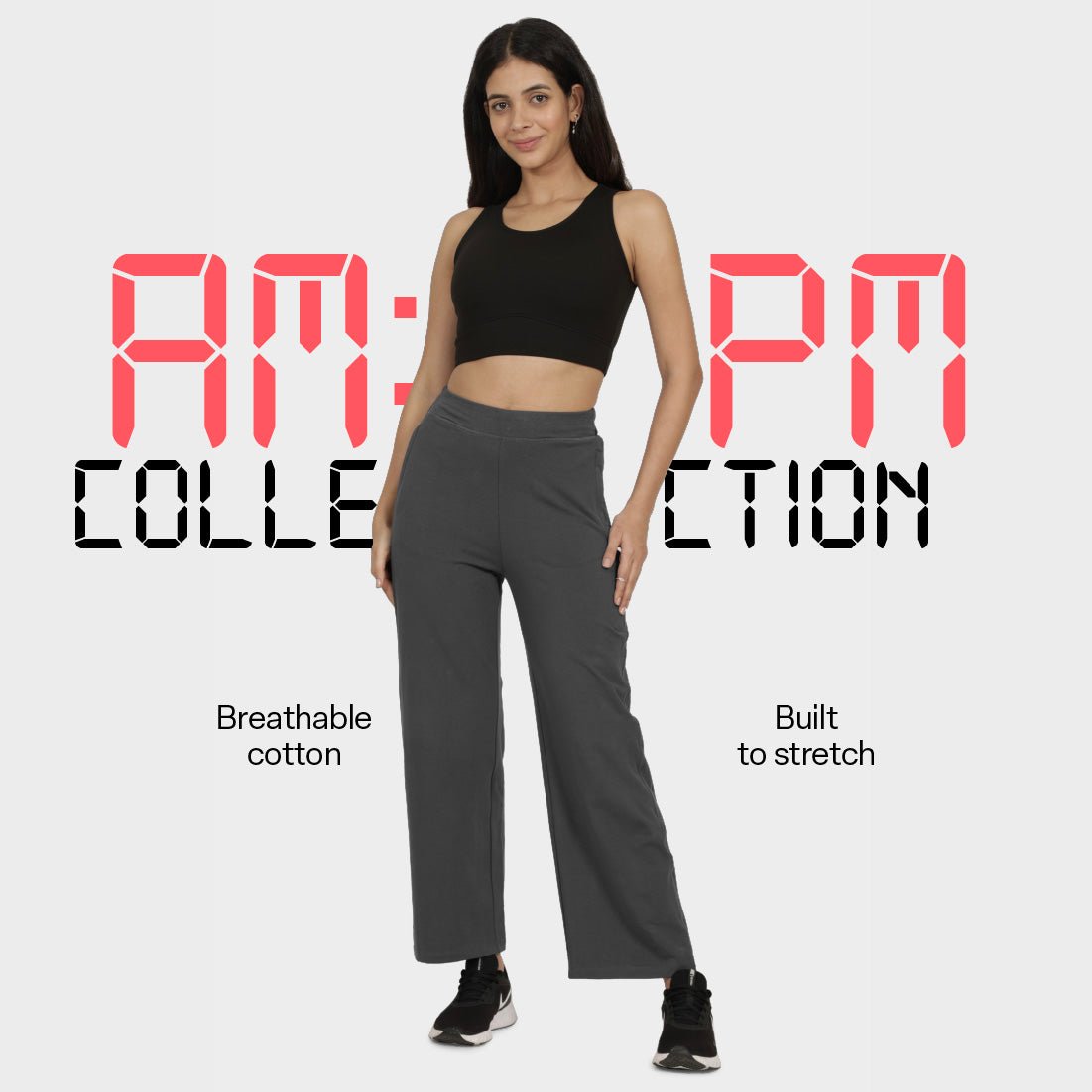 AM:PM Cotton Wide Legged Pants - BlissClub