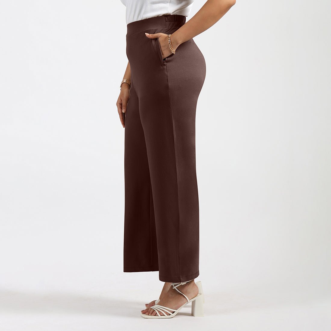 AM:PM Cotton Wide Legged Pants - BlissClub