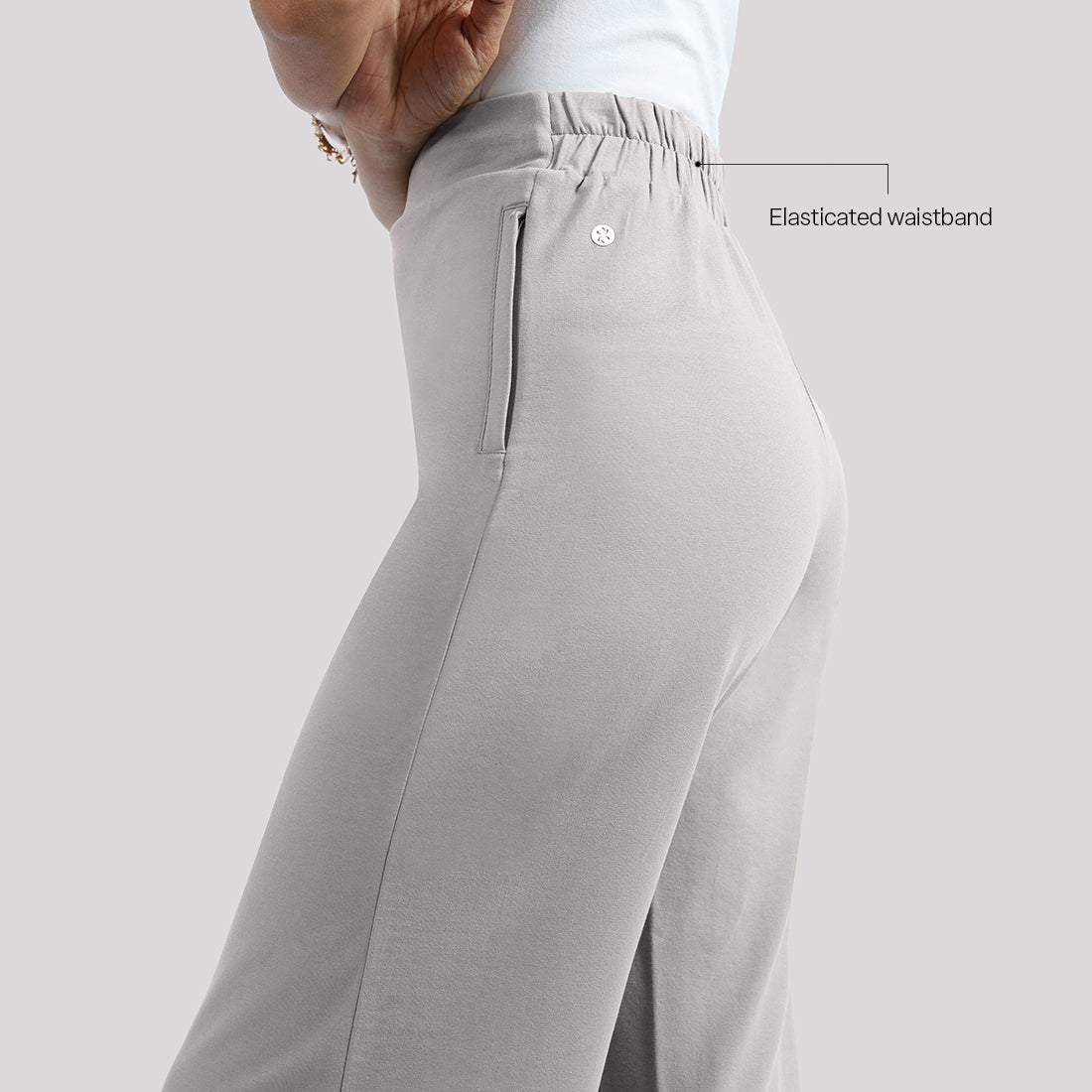 AM:PM Cotton Wide Legged Pants - BlissClub