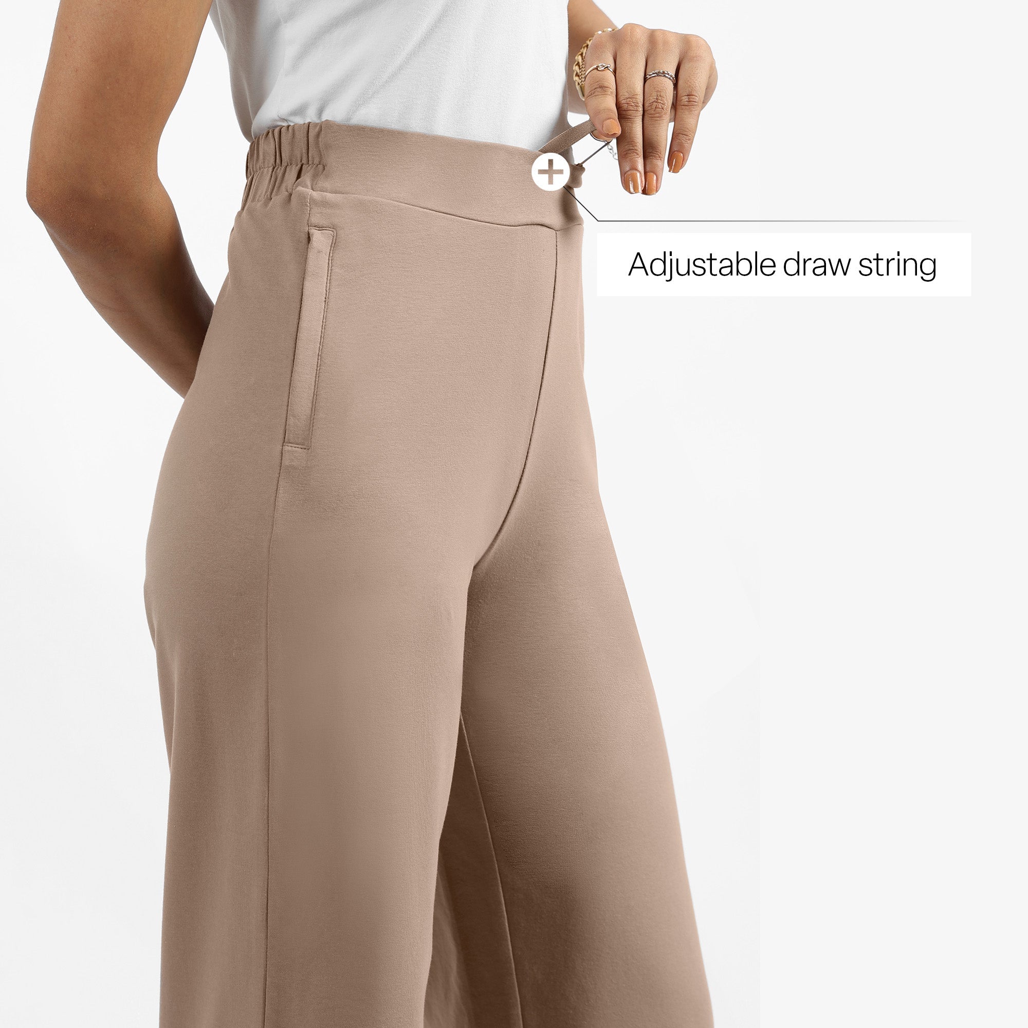 AM:PM Cotton Wide Legged Pants Tall - BlissClub