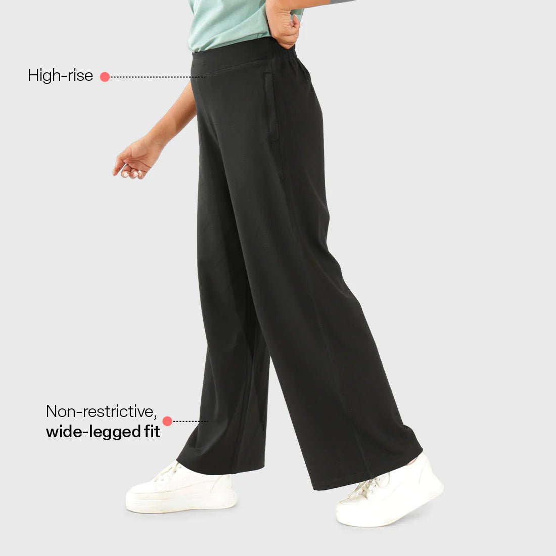 AM:PM Cotton Wide Legged Pants Tall - BlissClub