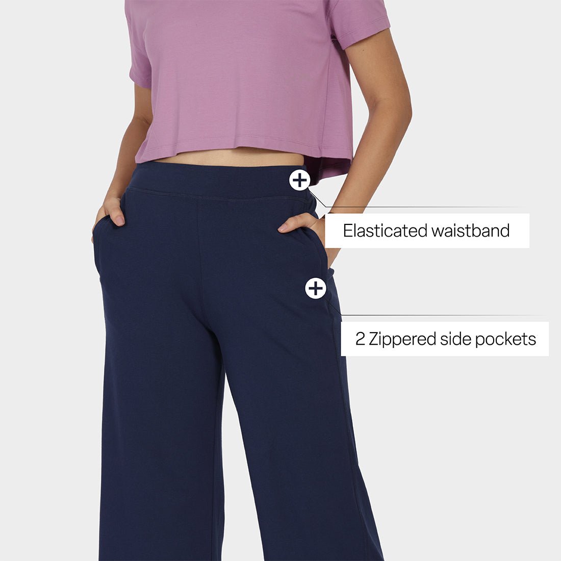 AM:PM Cotton Wide Legged Pants Tall - BlissClub