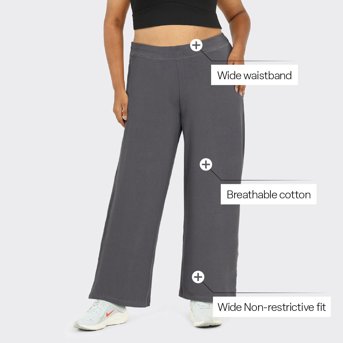 AM:PM Cotton Wide Legged Pants Tall - BlissClub