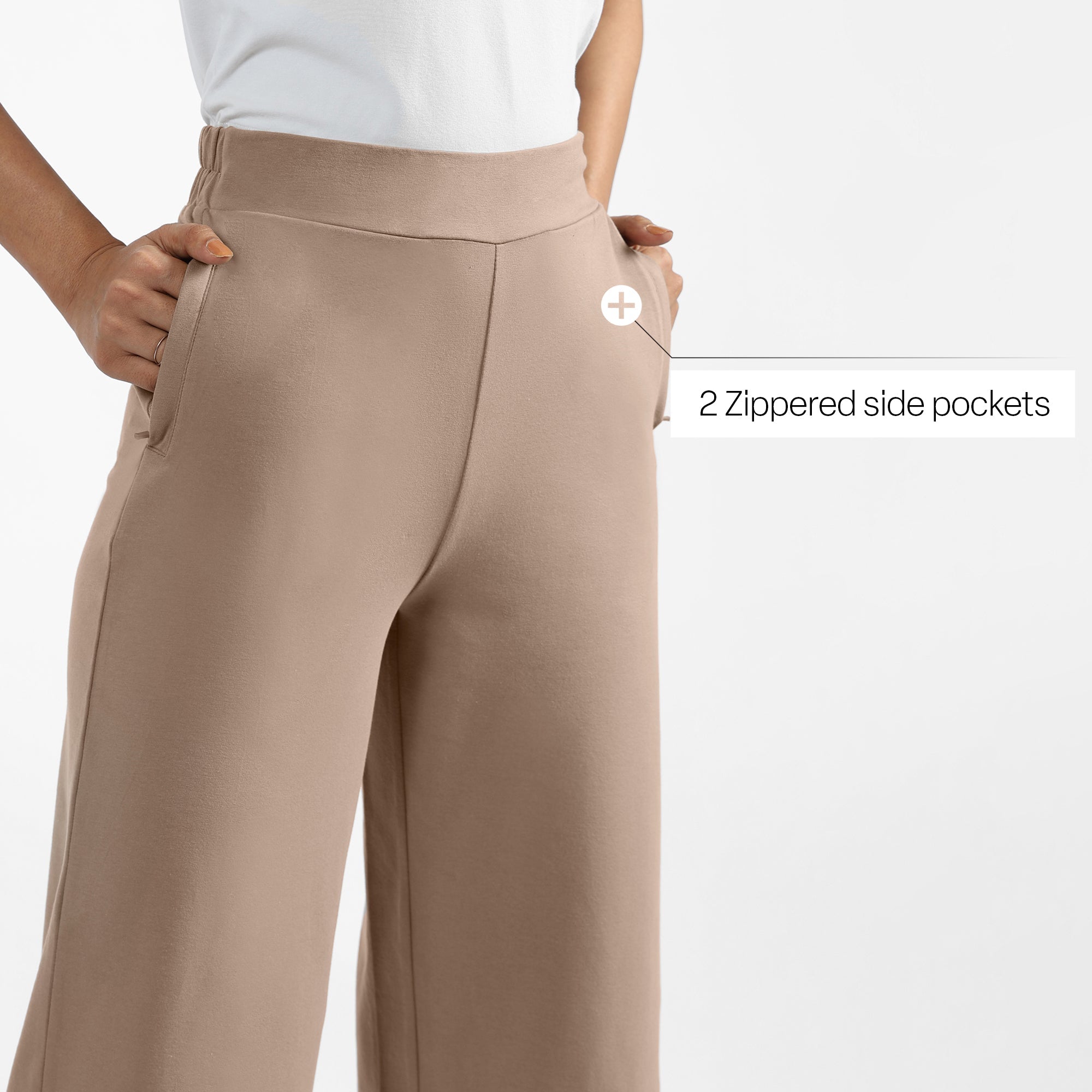 AM:PM Cotton Wide Legged Pants Tall - BlissClub