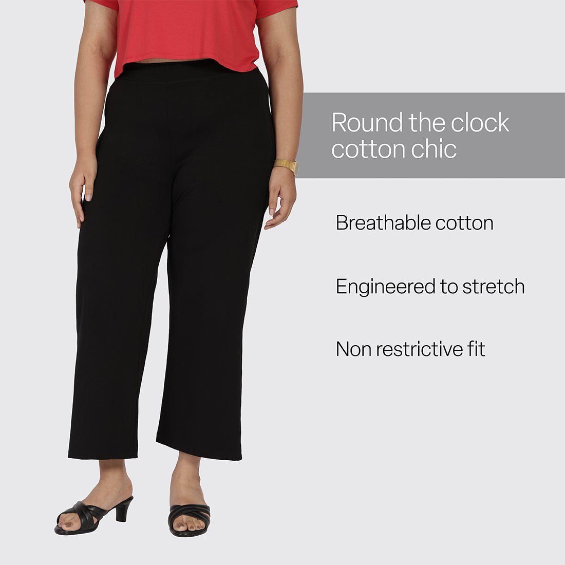 AM:PM Cotton Wide Legged Pants Tall - BlissClub