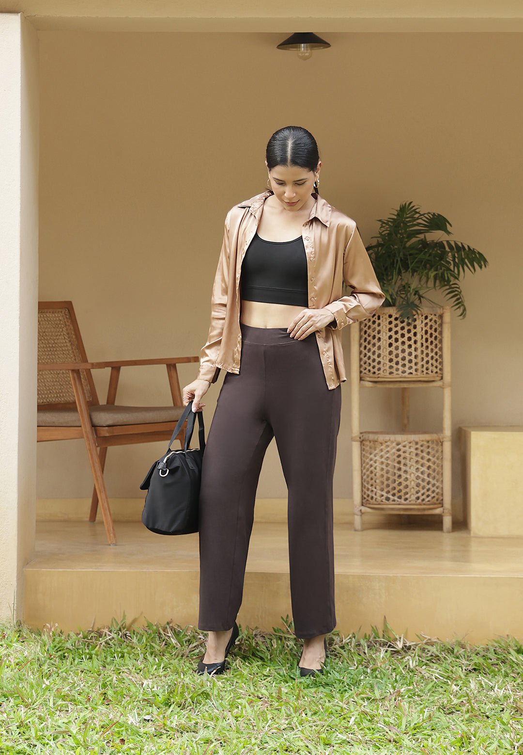 AM:PM Cotton Wide Legged Pants Tall - BlissClub