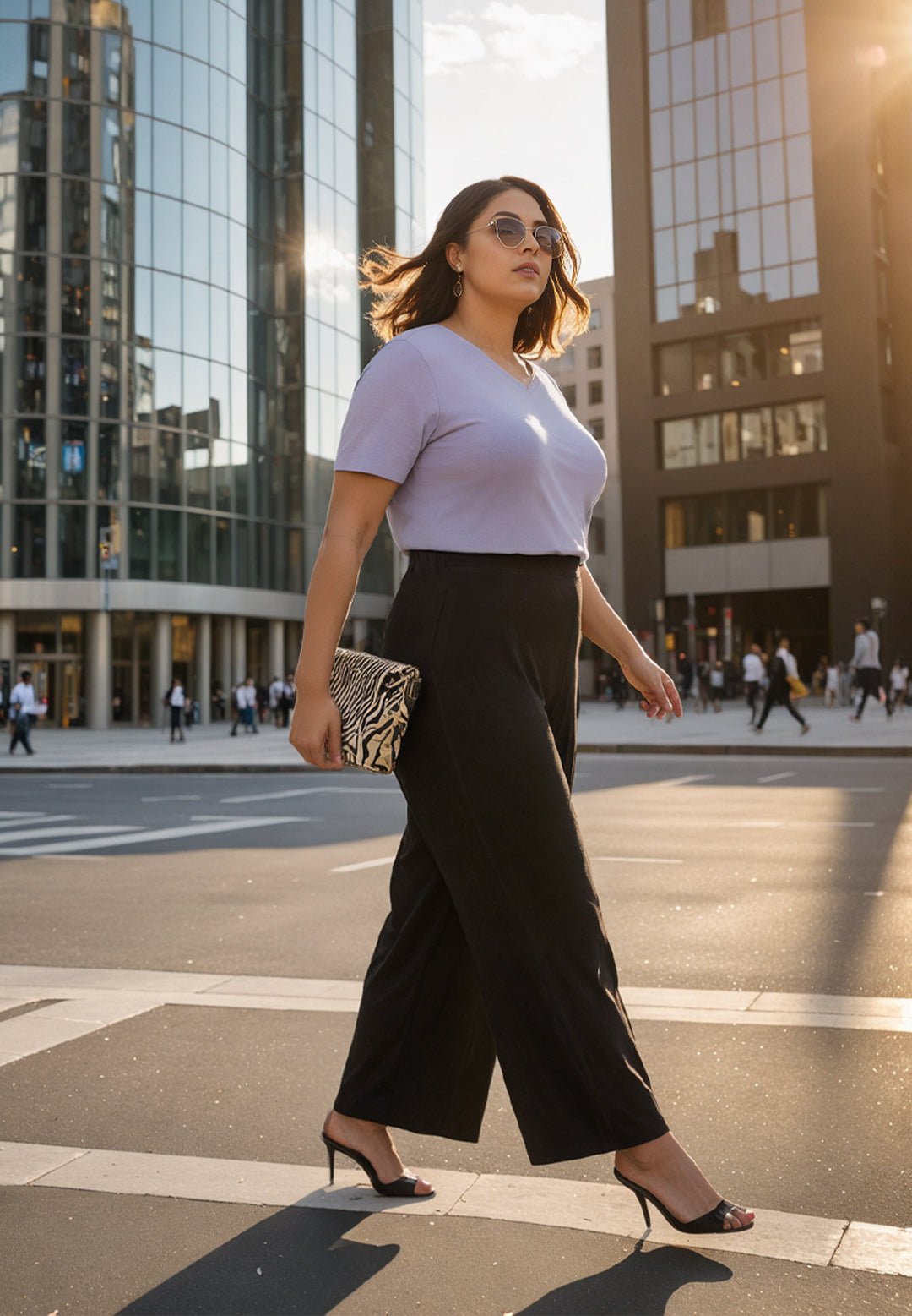 AM:PM Cotton Wide Legged Pants Tall - BlissClub