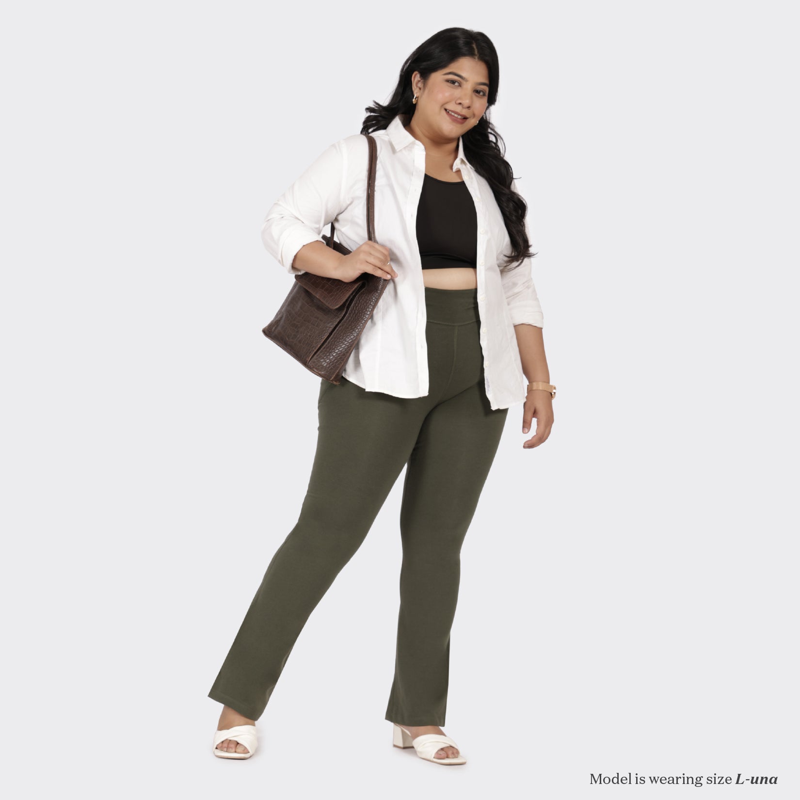 Groove-In Cotton Flare Pants Tall