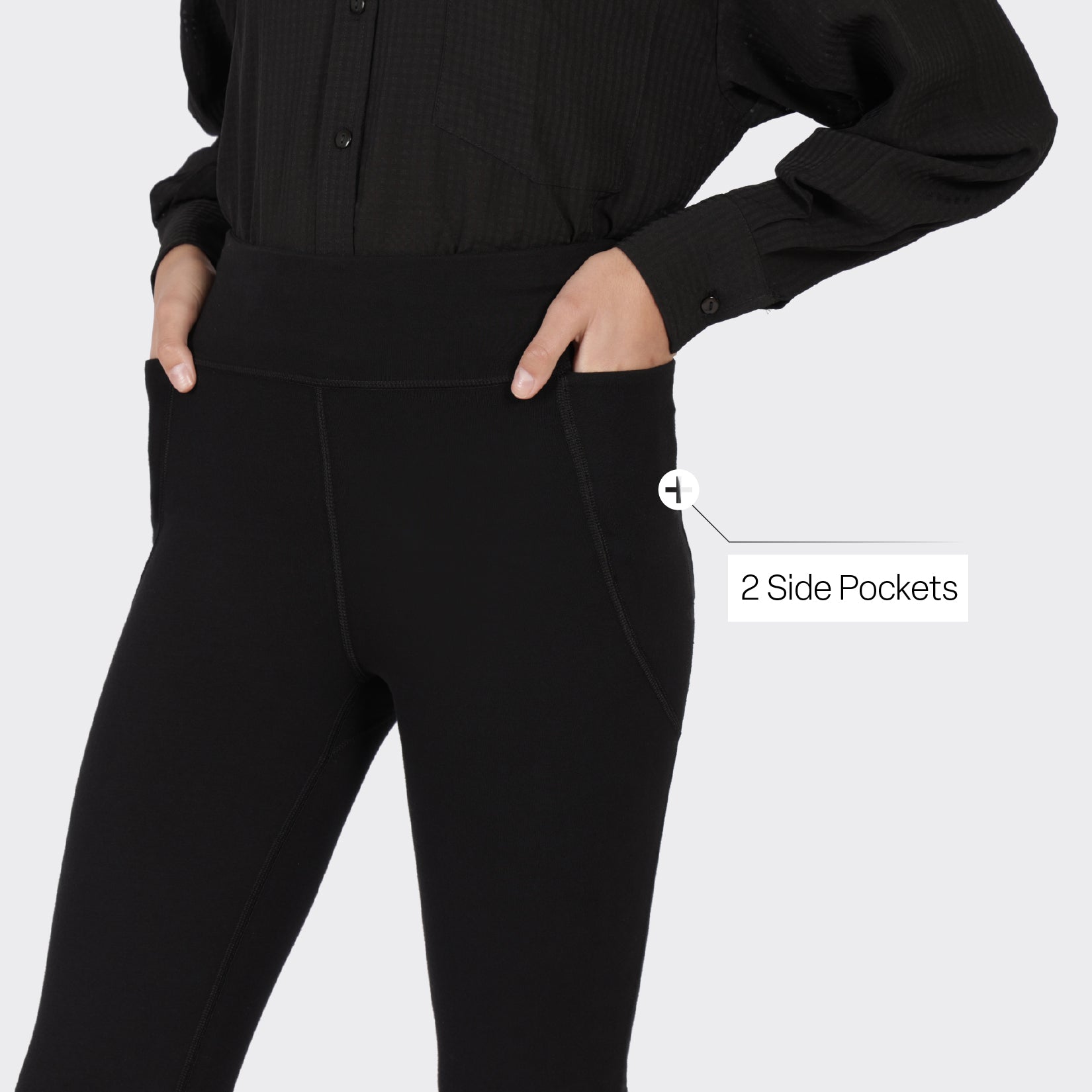 Groove-In Cotton Flare Pants Tall