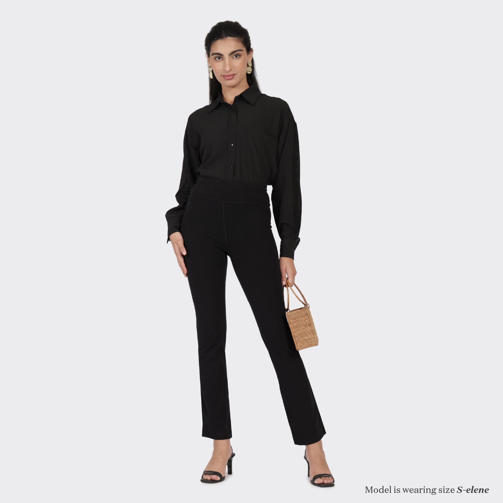 Groove-In Cotton Flare Pants Tall