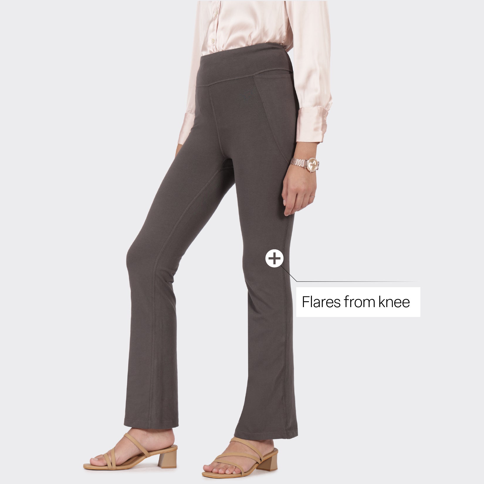 Groove-In Cotton Flare Pants Tall