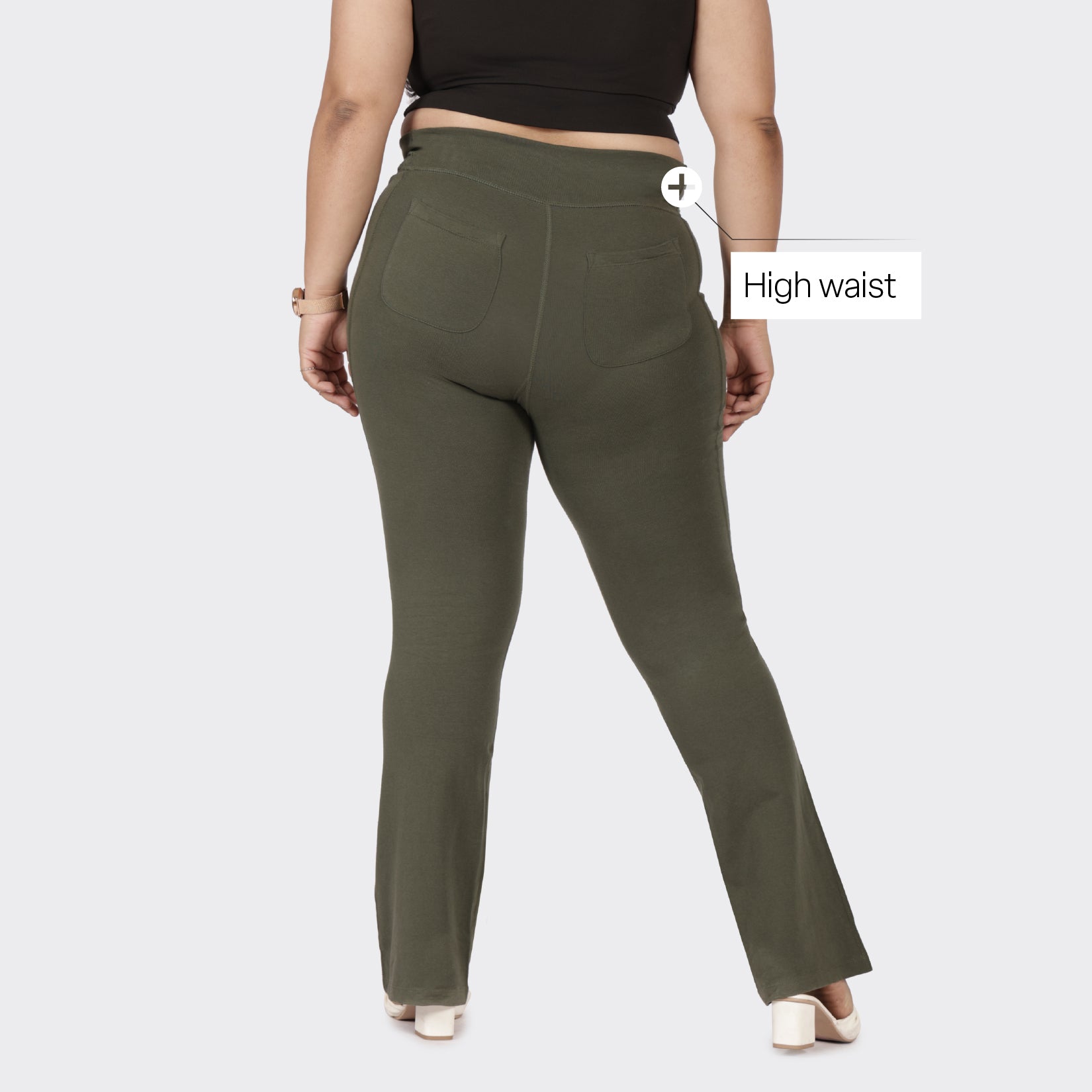 Groove-In Cotton Flare Pants Tall
