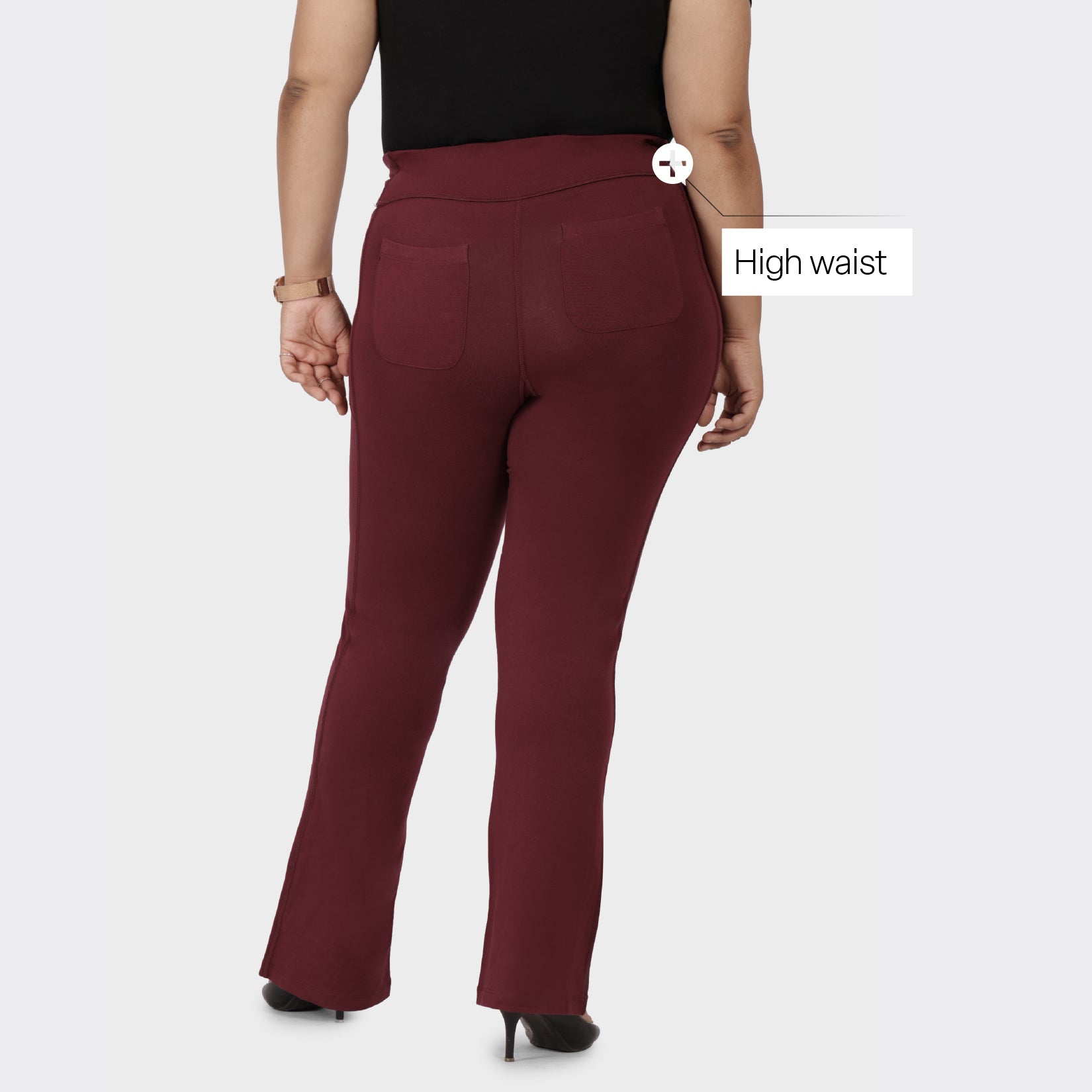 Groove-In Cotton Flare Pants Tall