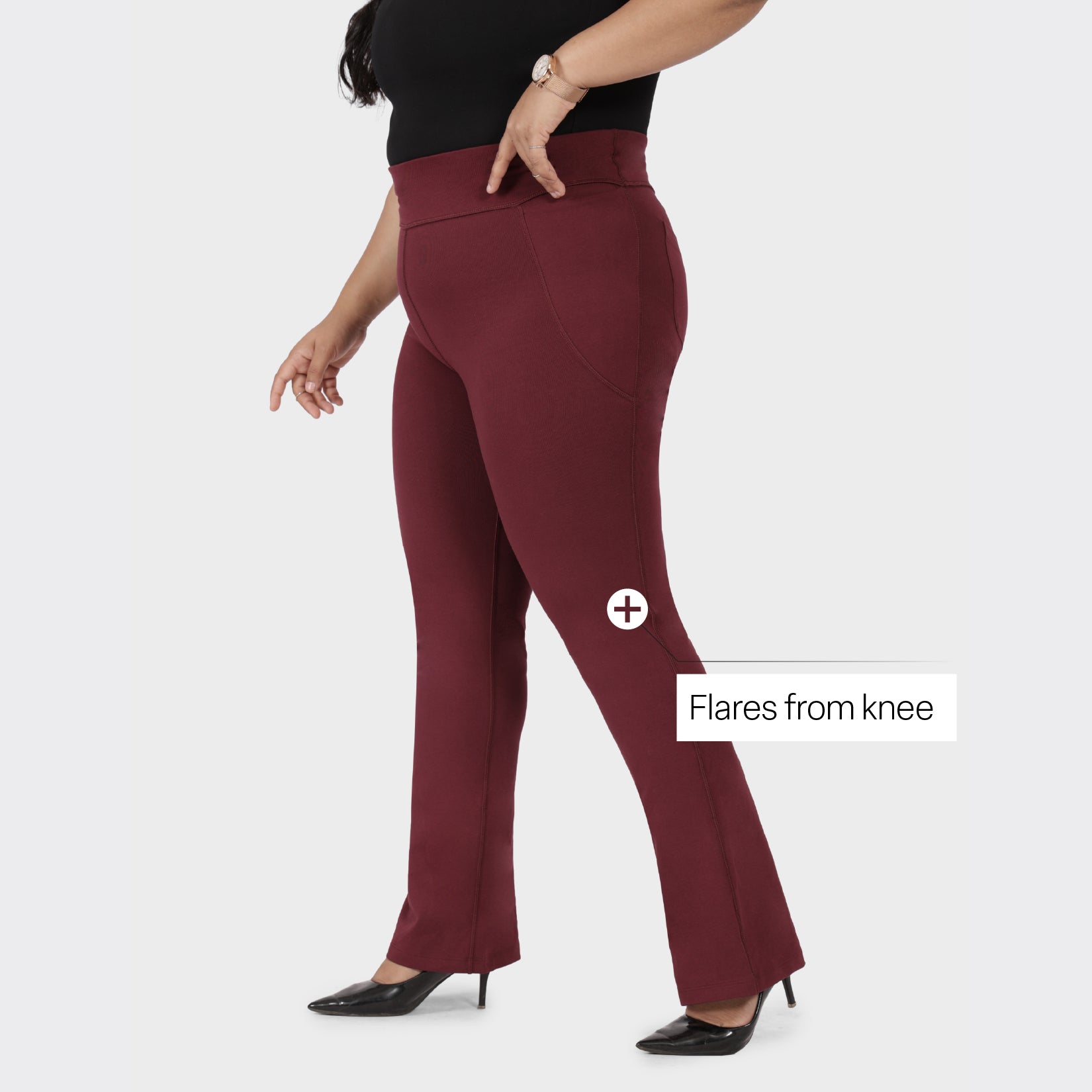 Groove-In Cotton Flare Pants