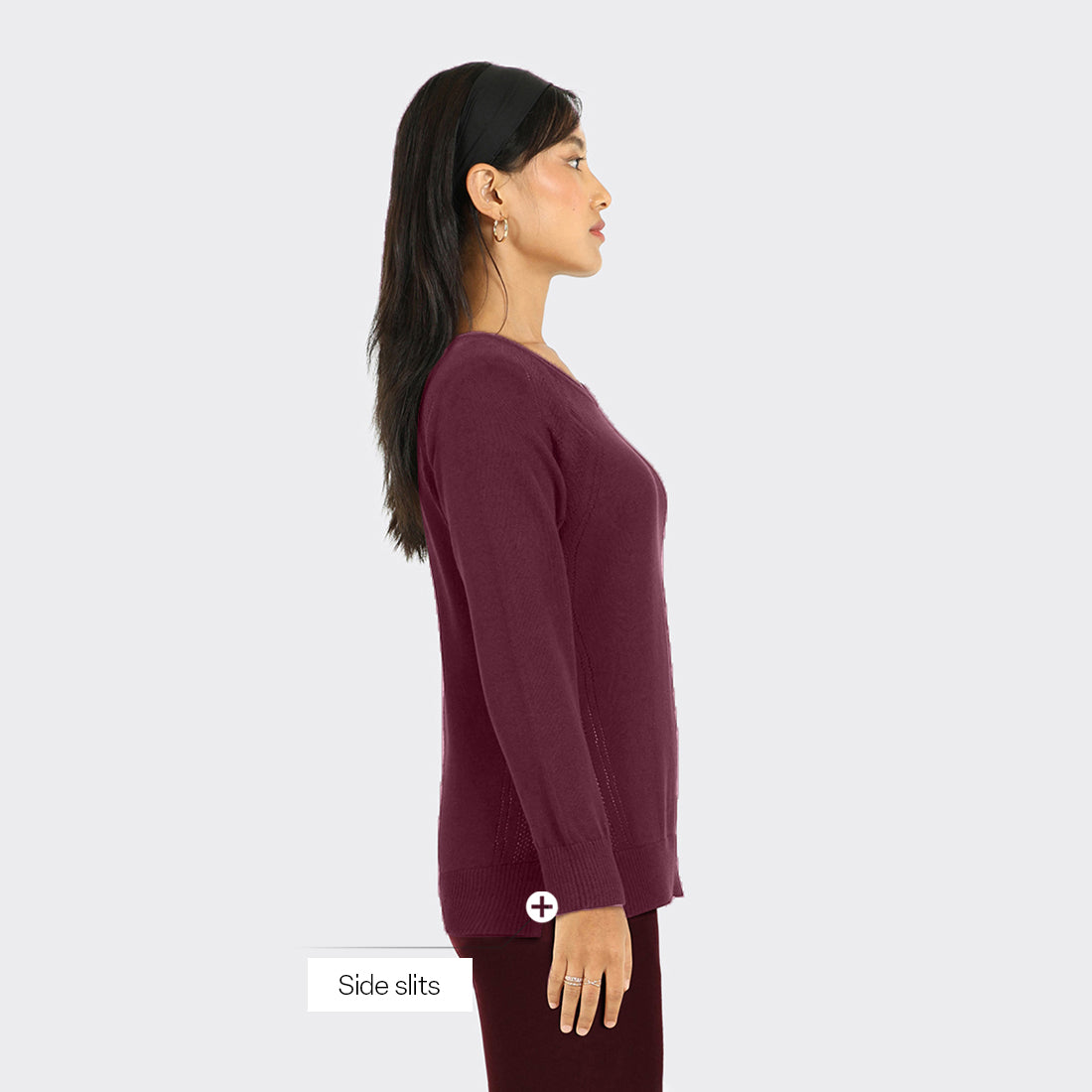 Move All Day CottonKnit Top Full Sleeves