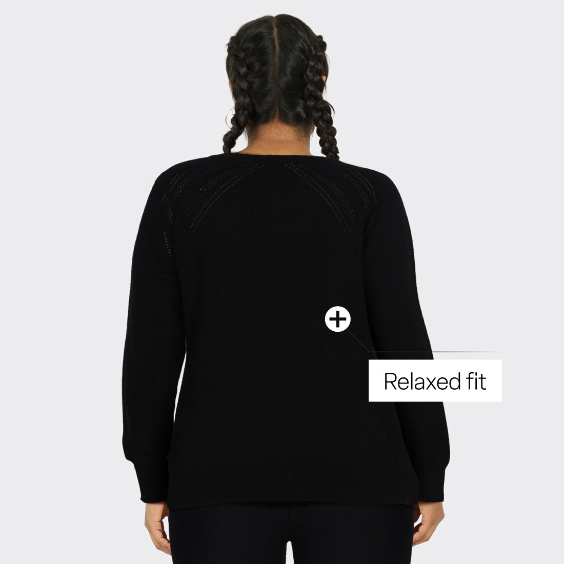 At-Ease Cotton Knit Pointelle Top - Full