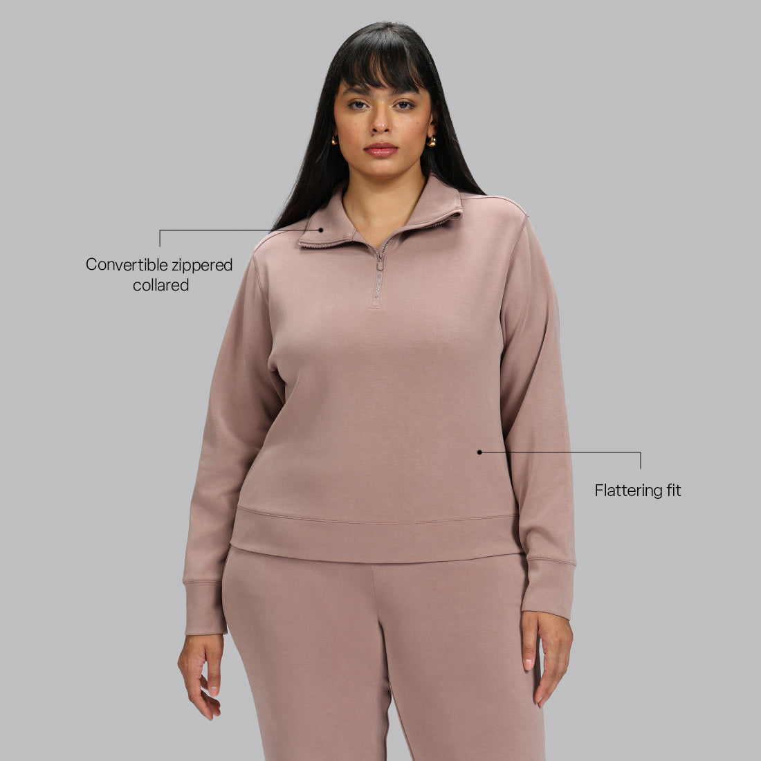 BareButter™ Pullover With Zipper