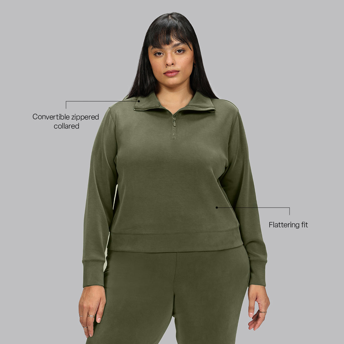 BareButter™ Pullover With Zipper