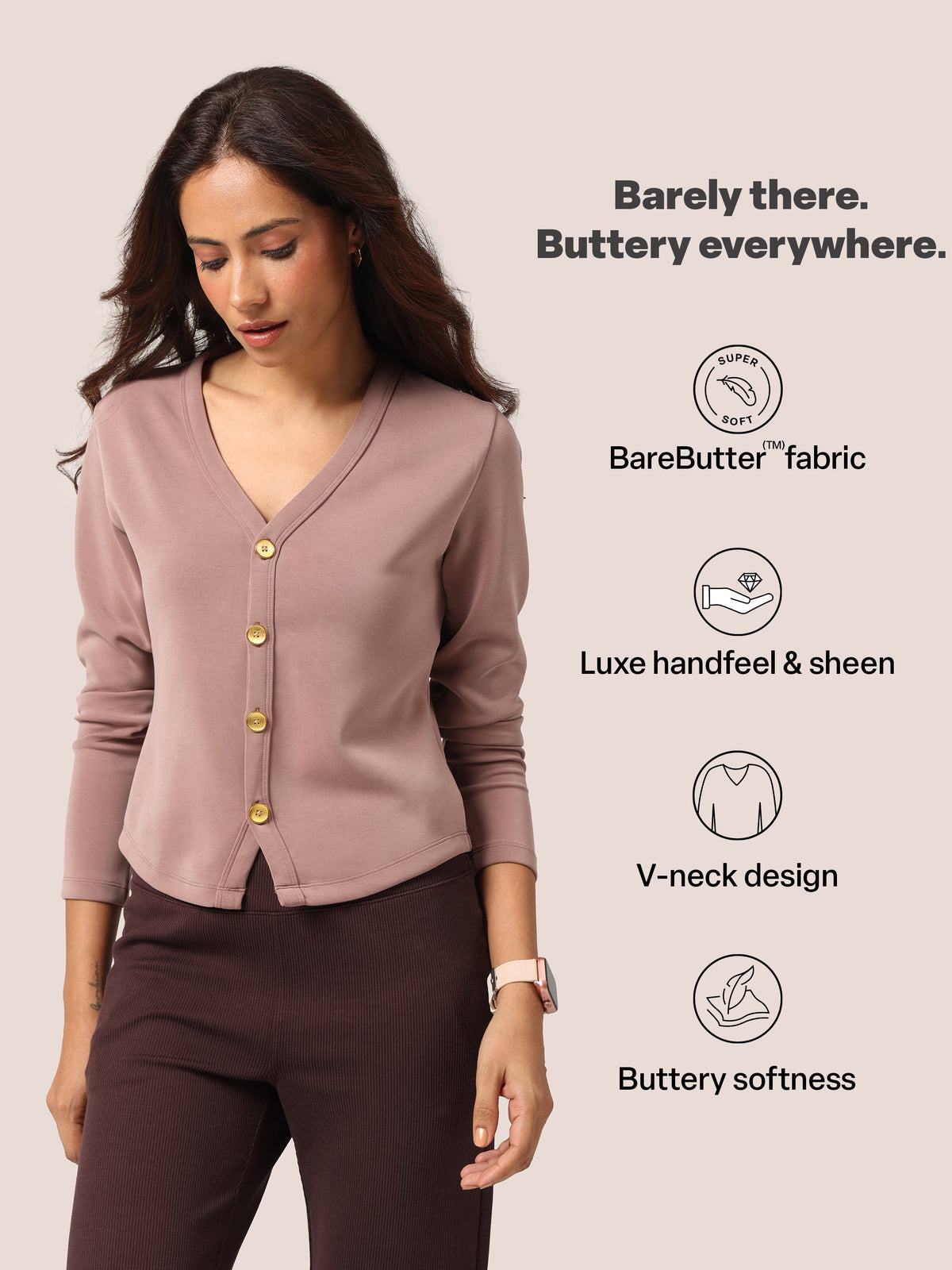 BareButter™ V-Neck Cardigan - BlissClub