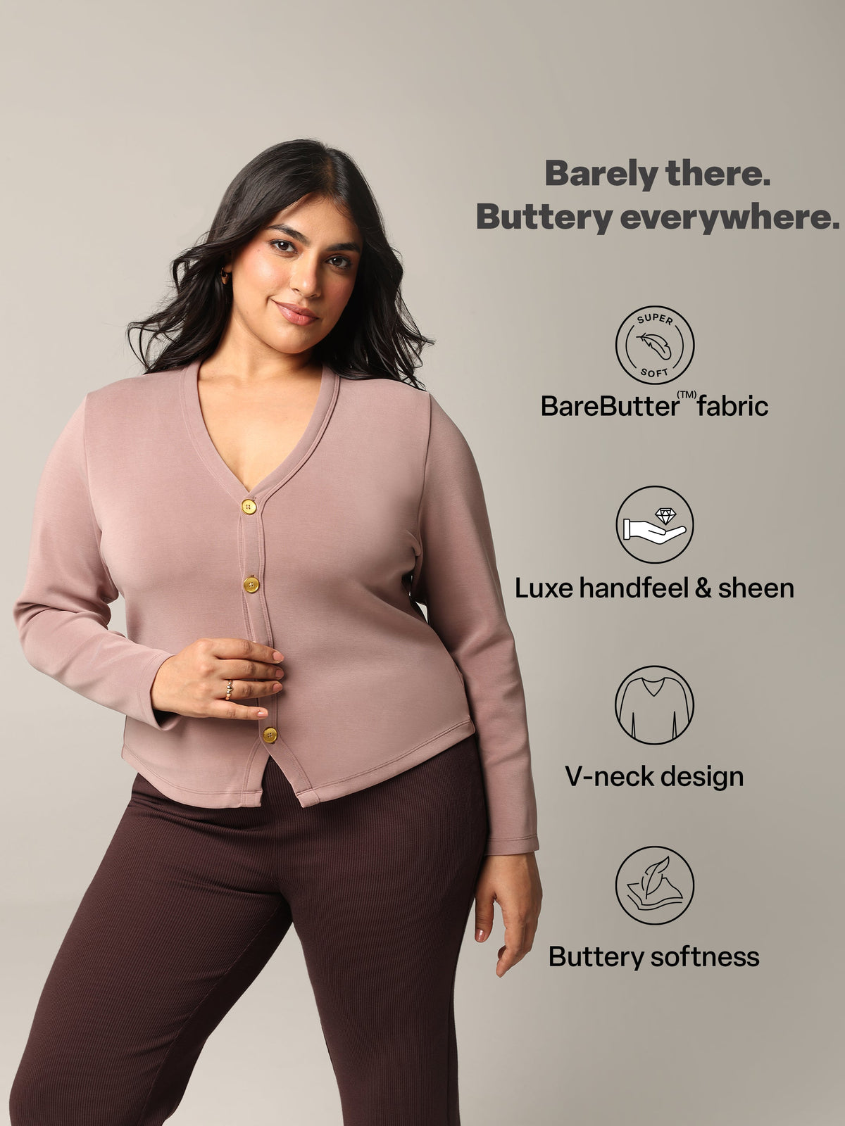 BareButter™ V-Neck Cardigan - BlissClub